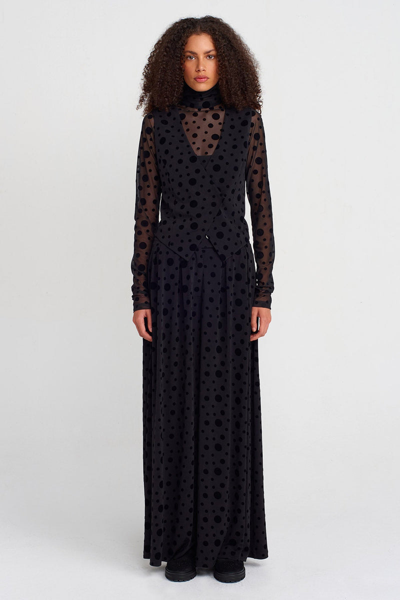 Nu Polka-Dot Wrap Vest Multi Color