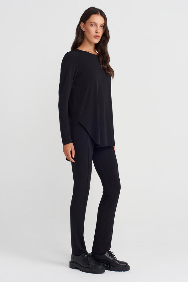 Nu Long Sleeve Jersey T-Shirt Black