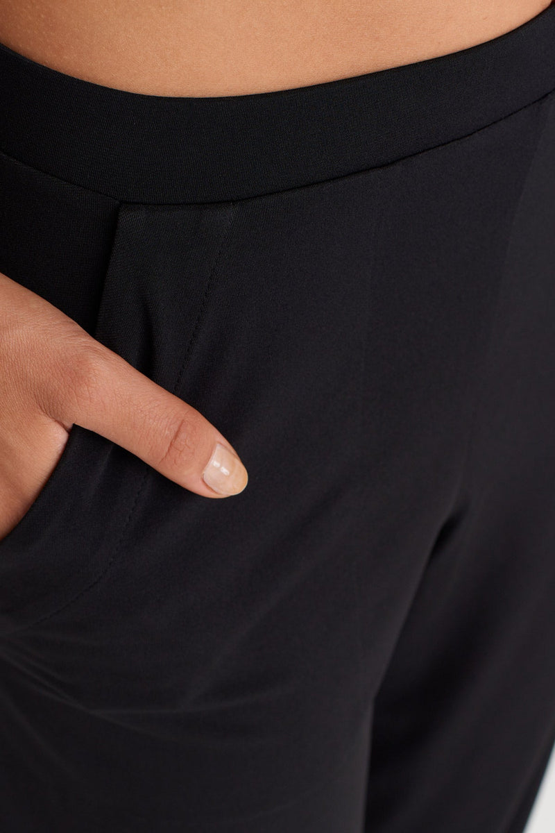 Nu Relaxed Fit Jersey Pants With Pockets Black