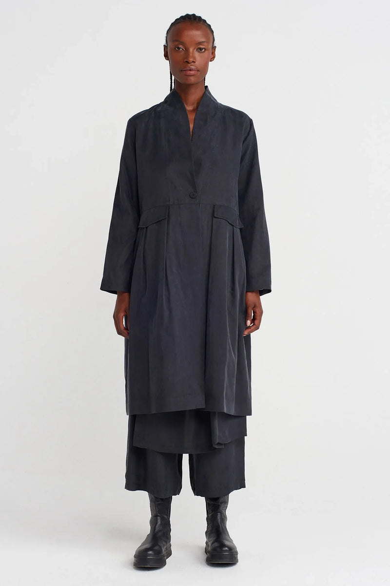 NU Stone Wash Effect Jacket Black