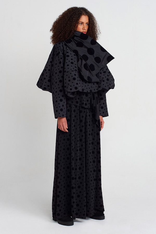 Nu Velvet Polka-Dot Taffeta Scarf Multi Color