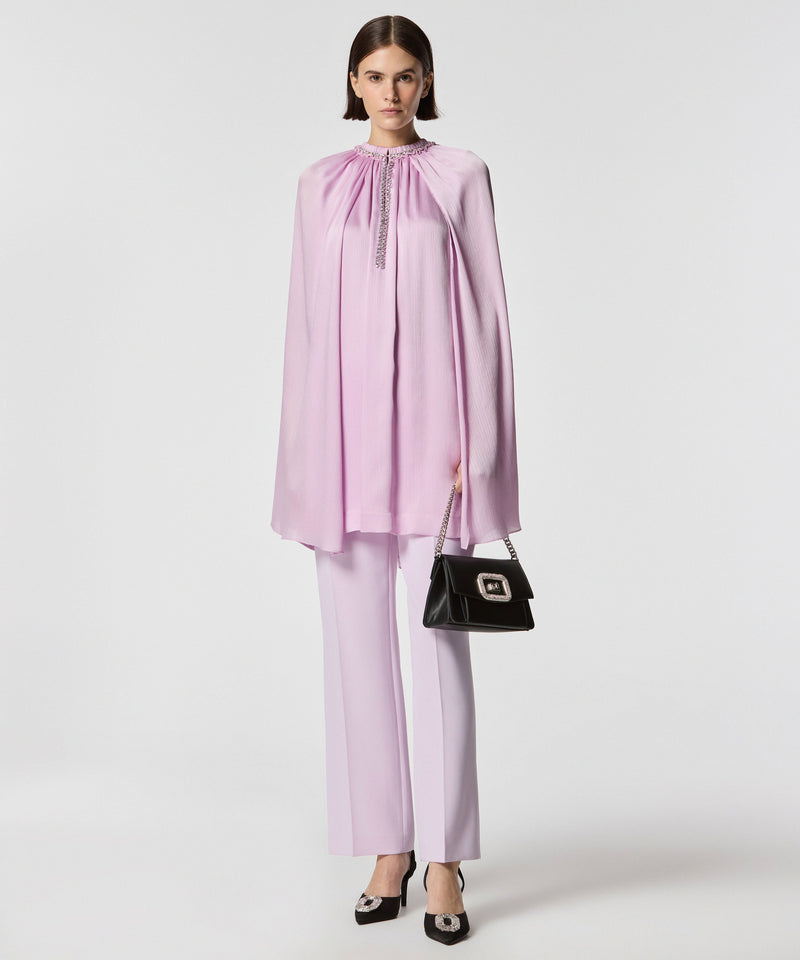 Machka Cape Look Blouse Lilac