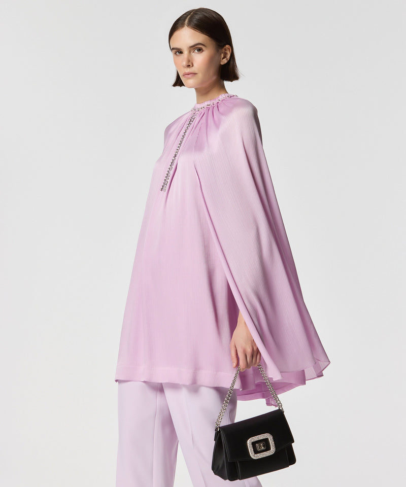 Machka Cape Look Blouse Lilac