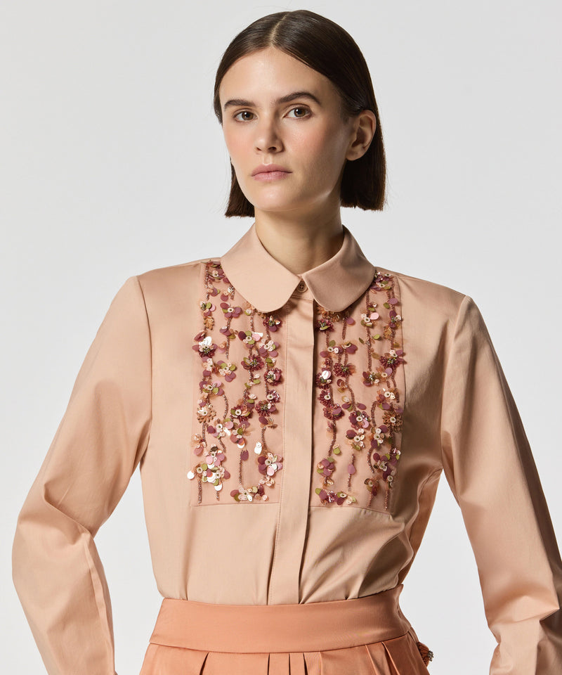 Machka Embroidered Shirt Salmon