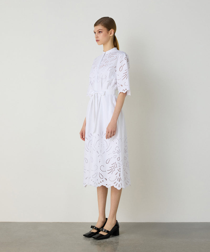 Machka Embroidered Dress White