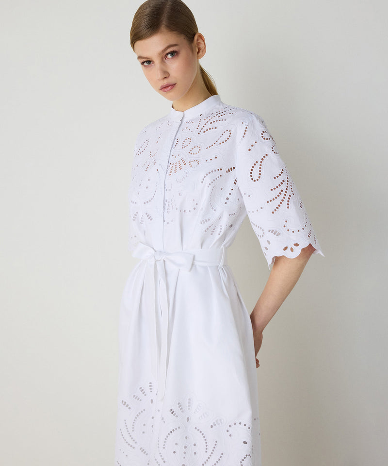 Machka Embroidered Dress White