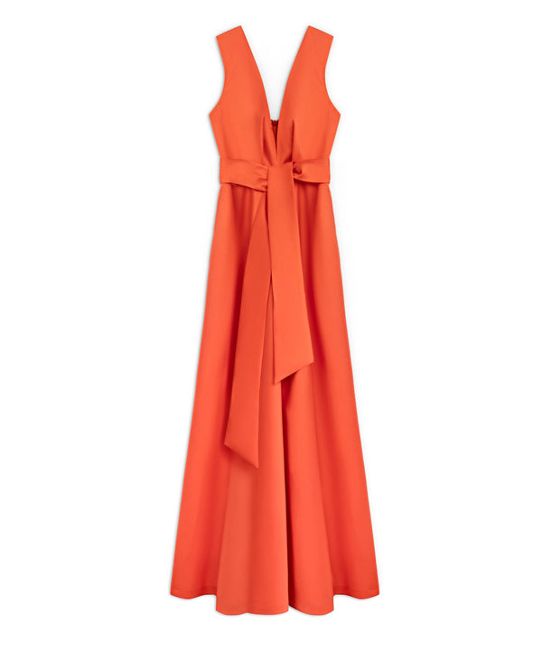 Machka V-Neck Sleeveless Dress Pomegranate