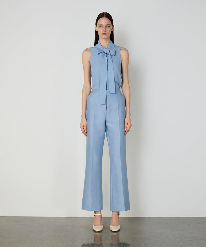 Machka Wide Leg Fit Trousers Blue
