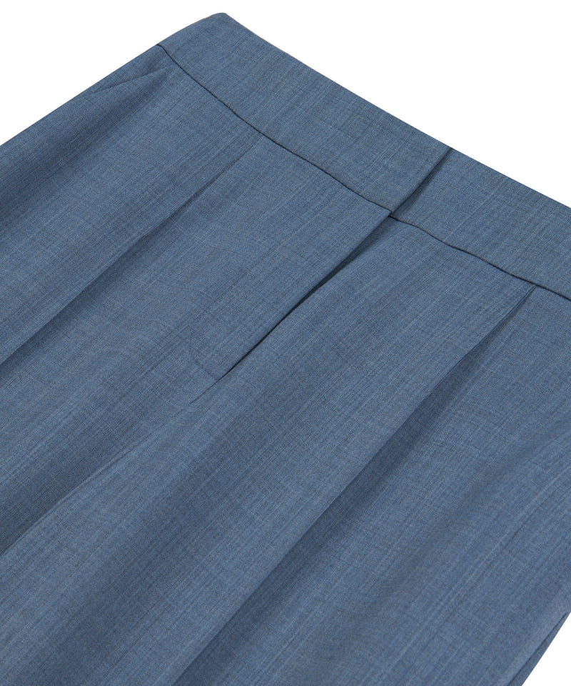 Machka Ribbed Stitched Trousers Light Blue