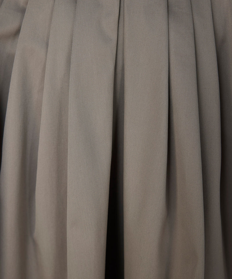 Machka Pleated A-Line Skirt Stone