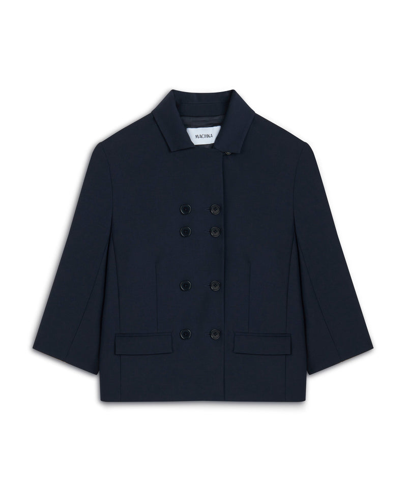 Machka Jacket With Button Accessories Navy