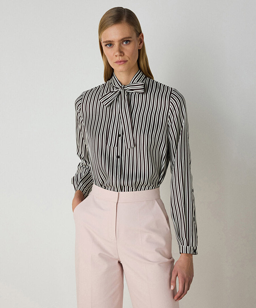 トップス MaCO PUCHU blouse Mixed Media Cinched Sleeve Top | Nuuly