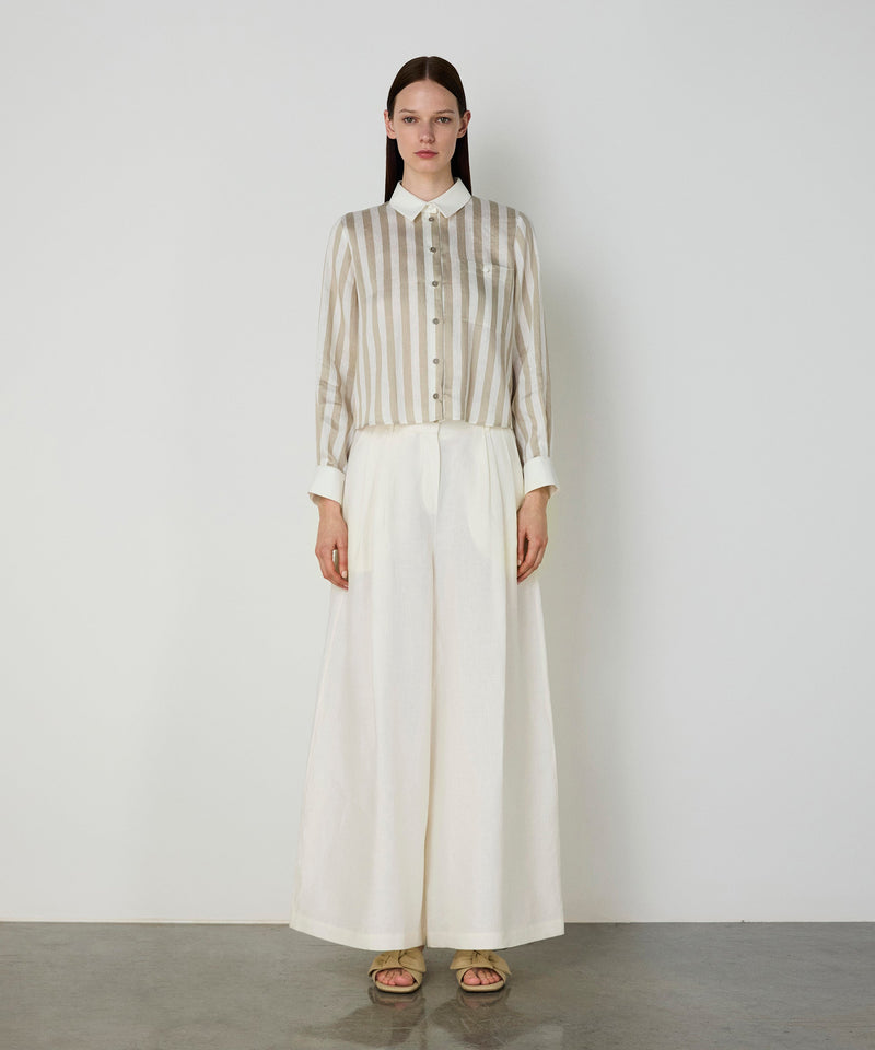 Machka Linen Blend Shirt Stone