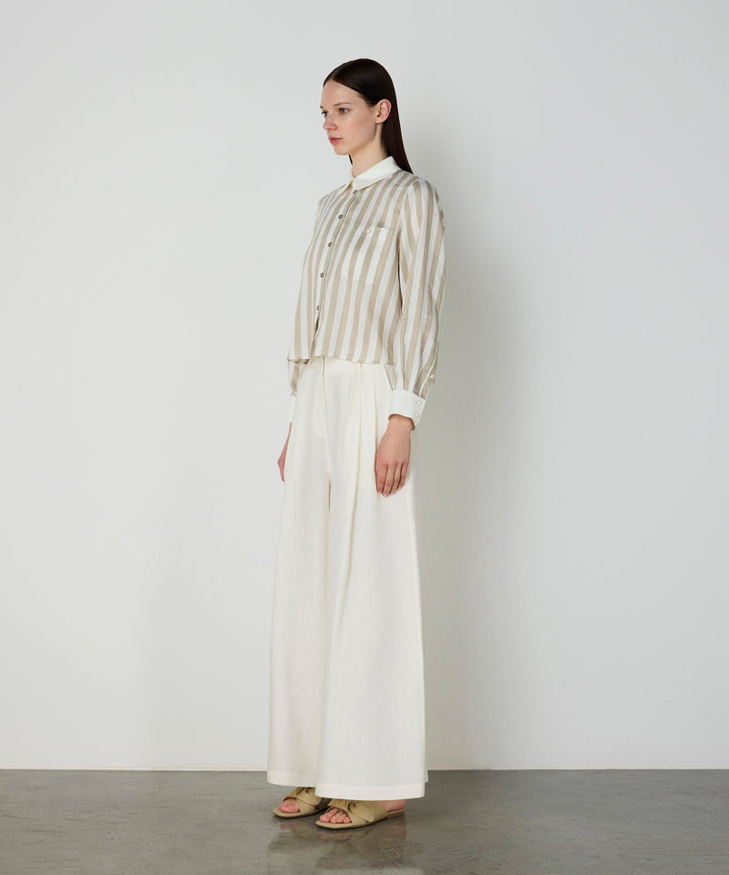 Machka Linen Blend Shirt Stone