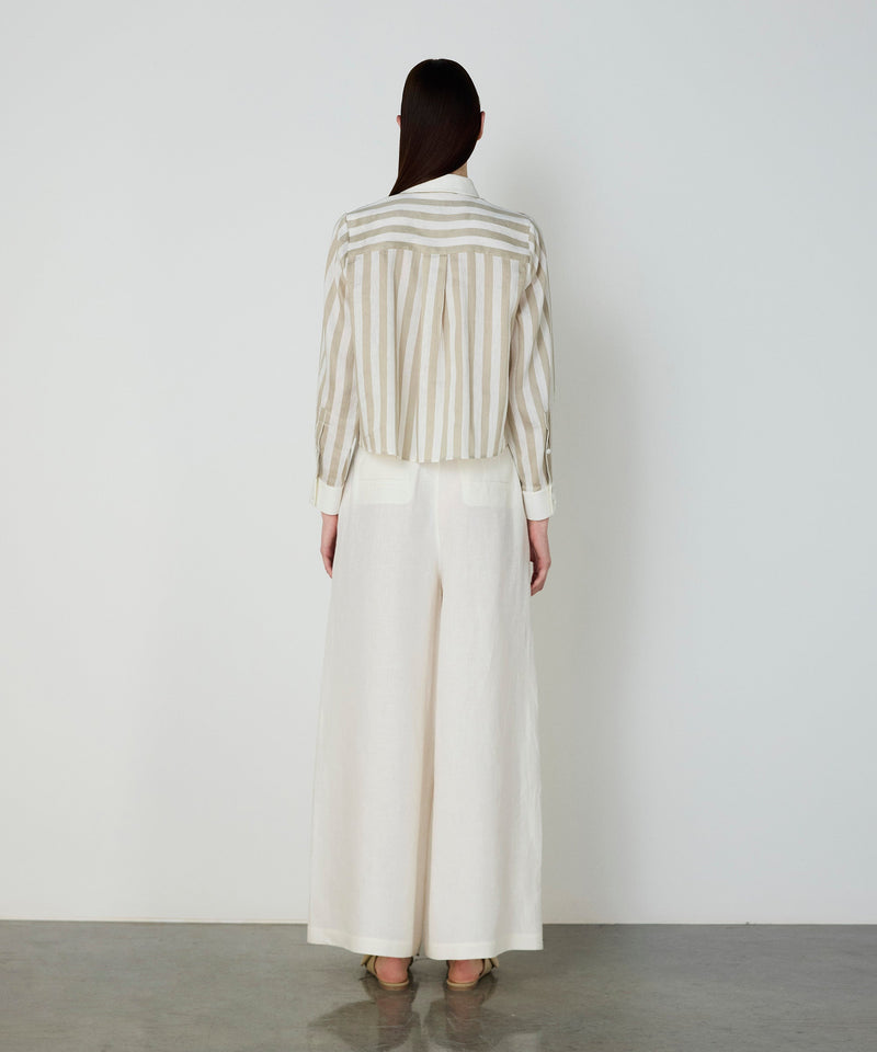 Machka Linen Blend Shirt Stone