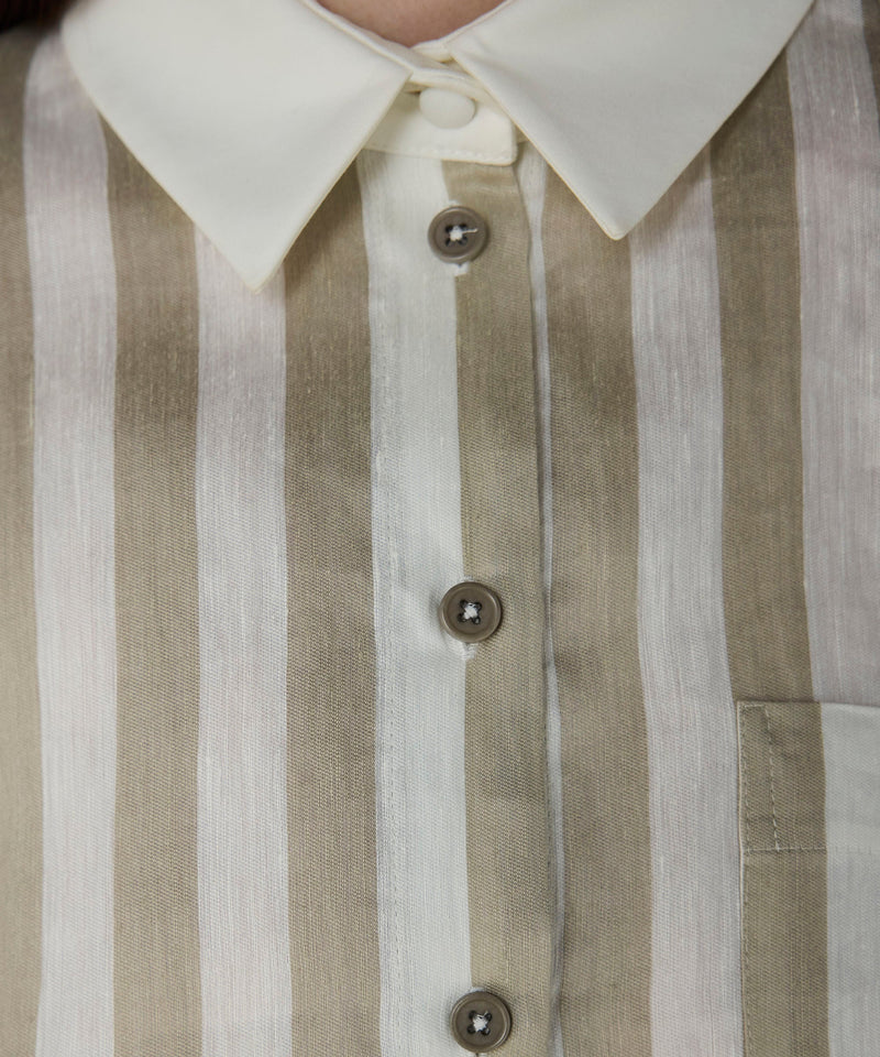 Machka Linen Blend Shirt Stone