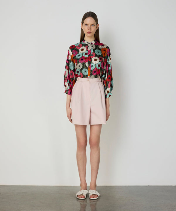 Machka Flower Pattern Shirt Khaki