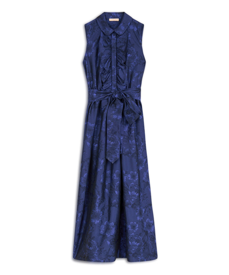 Machka Jacquard Dress Sax