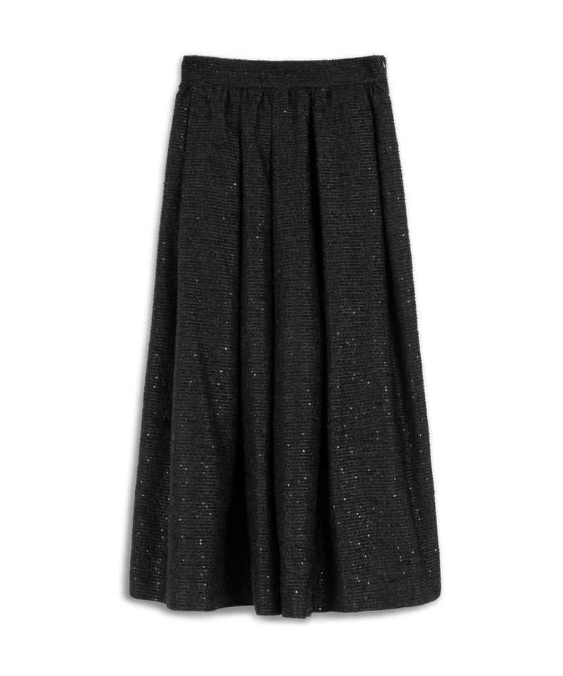 Machka Sequined Midi Skirt Black