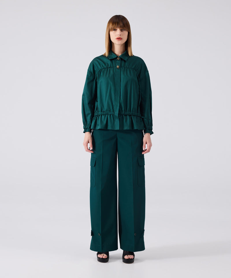 Machka Two Piece Look Shirt Dark Green