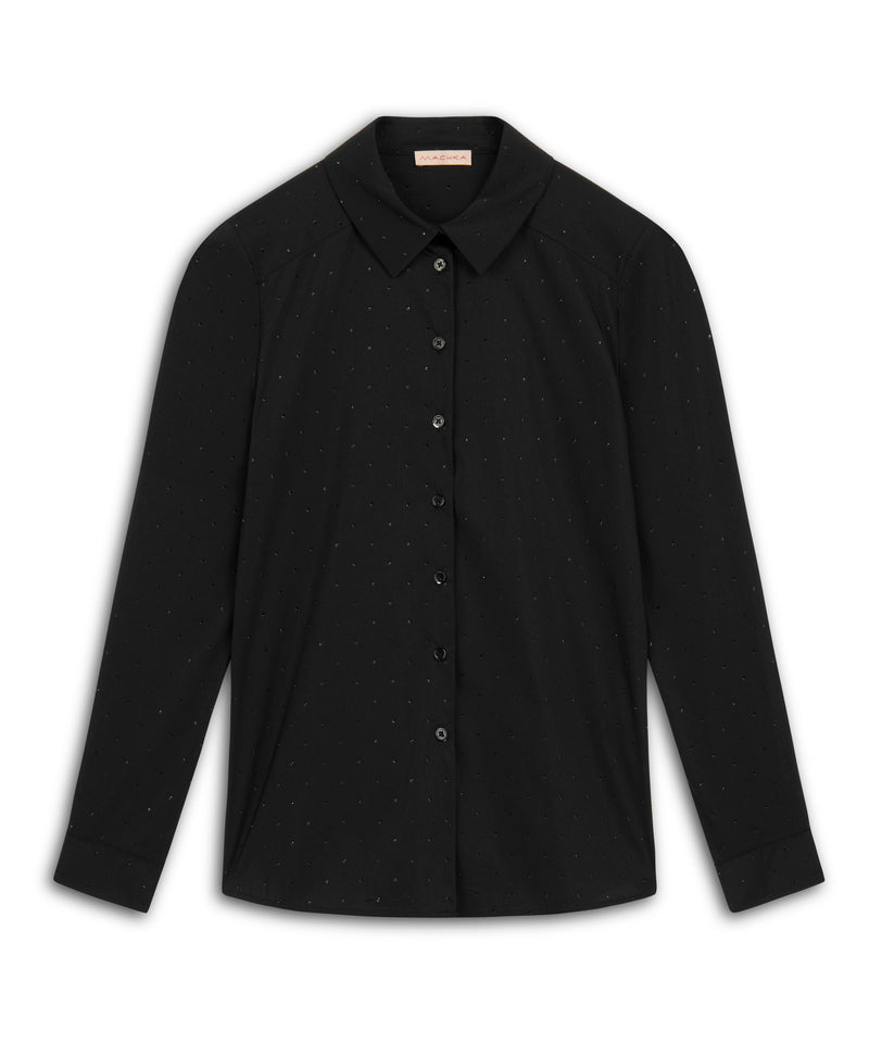 Machka Hotfix Printed Shirt Black