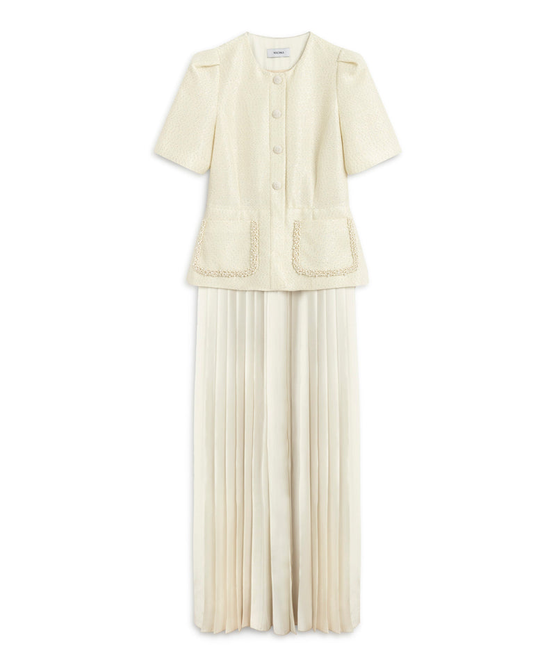 Machka Layered Dress Ecru