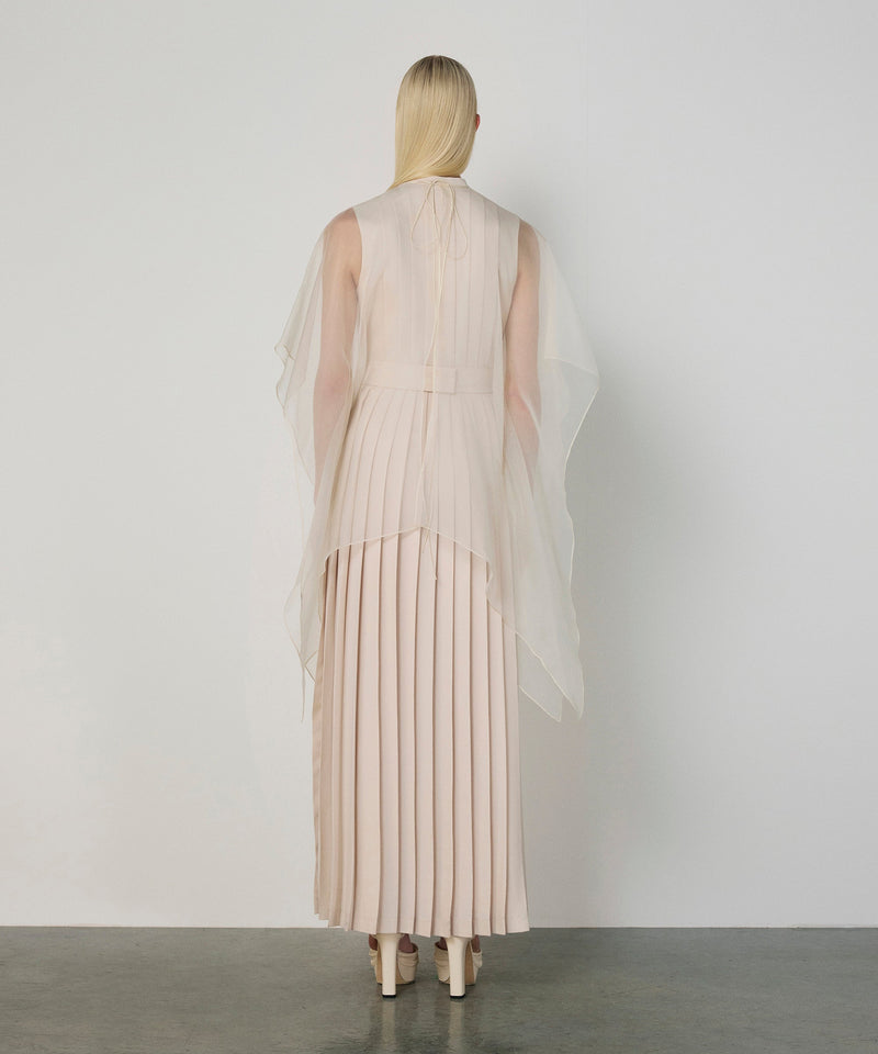 Machka Strass-Embellished Layered Dress Off White