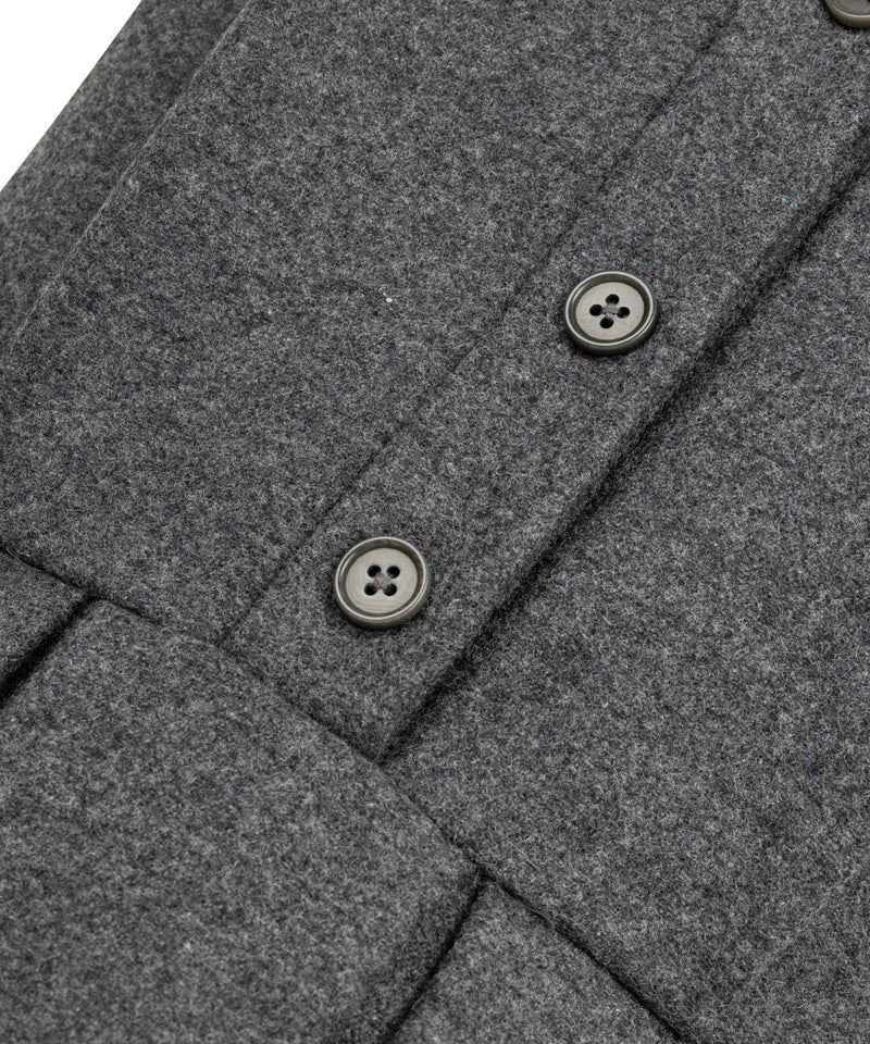 Machka Pleated Flannel Dress Grey Melange