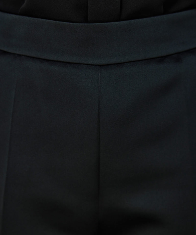 Machka Cigarette Fit Trousers With Crease Black