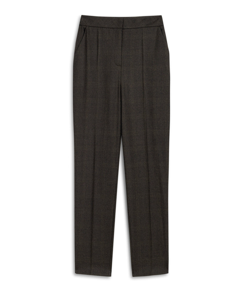 Machka Cigarette-Fit Wool Trousers Dark Brown