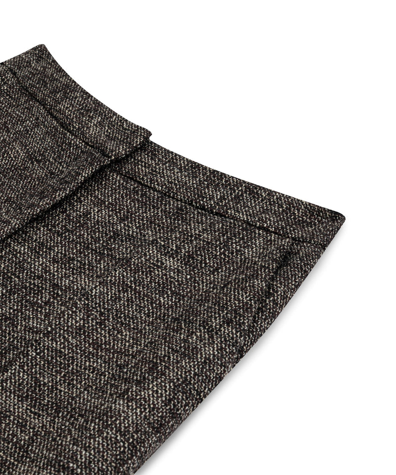 Machka Wide-Leg Wool Trousers Dark Brown