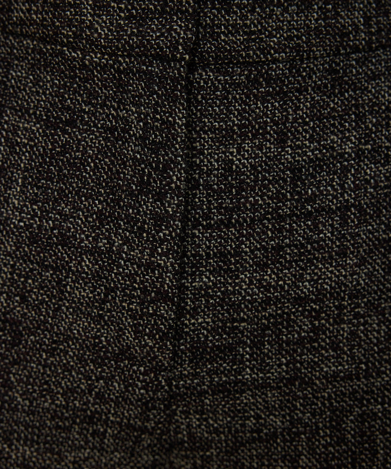 Machka Wide-Leg Wool Trousers Dark Brown