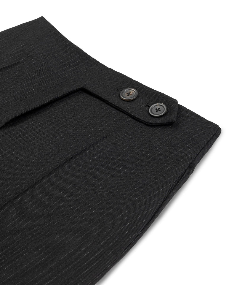 Machka Button-Detail Wool Trousers Black