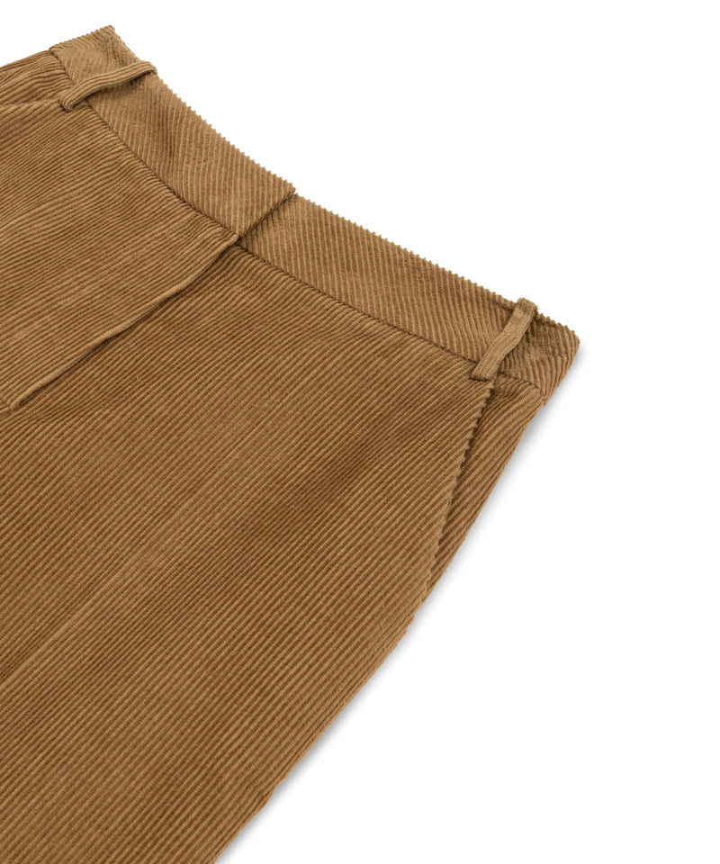 Machka Wide Leg Fit Velvet Trousers Cinnamon