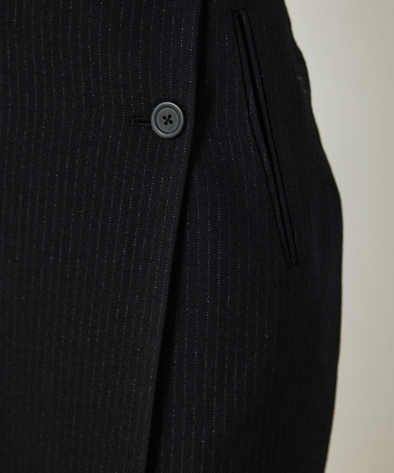 Machka Midi Skirt With Button Detail Black