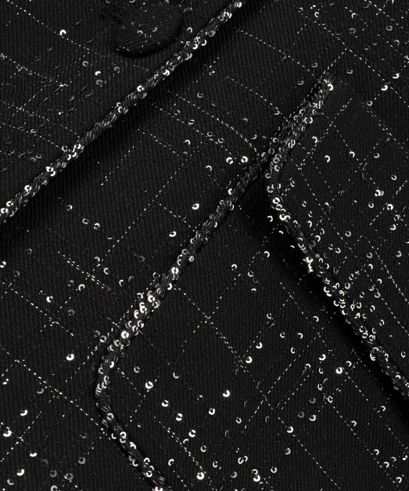 Machka Metallic Thread Jacket Black