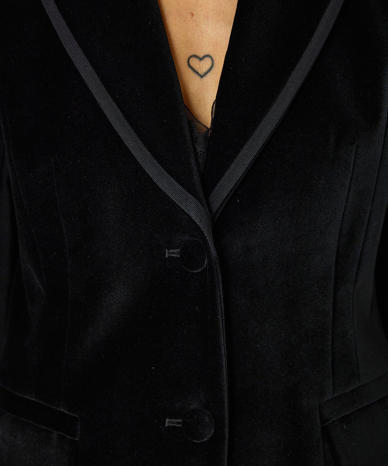 Machka Velvet Blazer Black