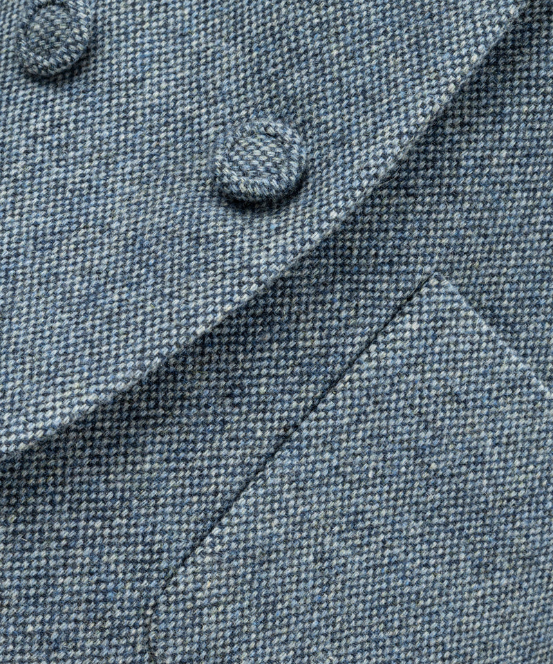 Machka Wool Blazer With Mixed Pockets Blue