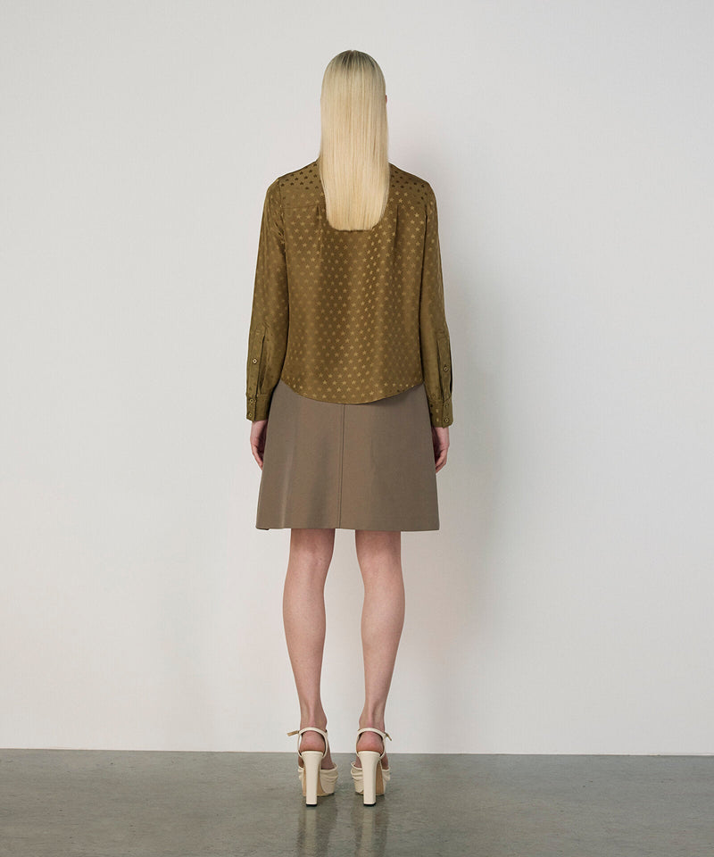 Machka Star Jacquard Blouse Light Green