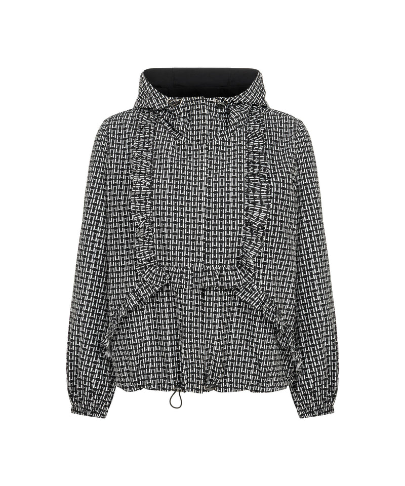 Machka Monogram Print Jacket Black