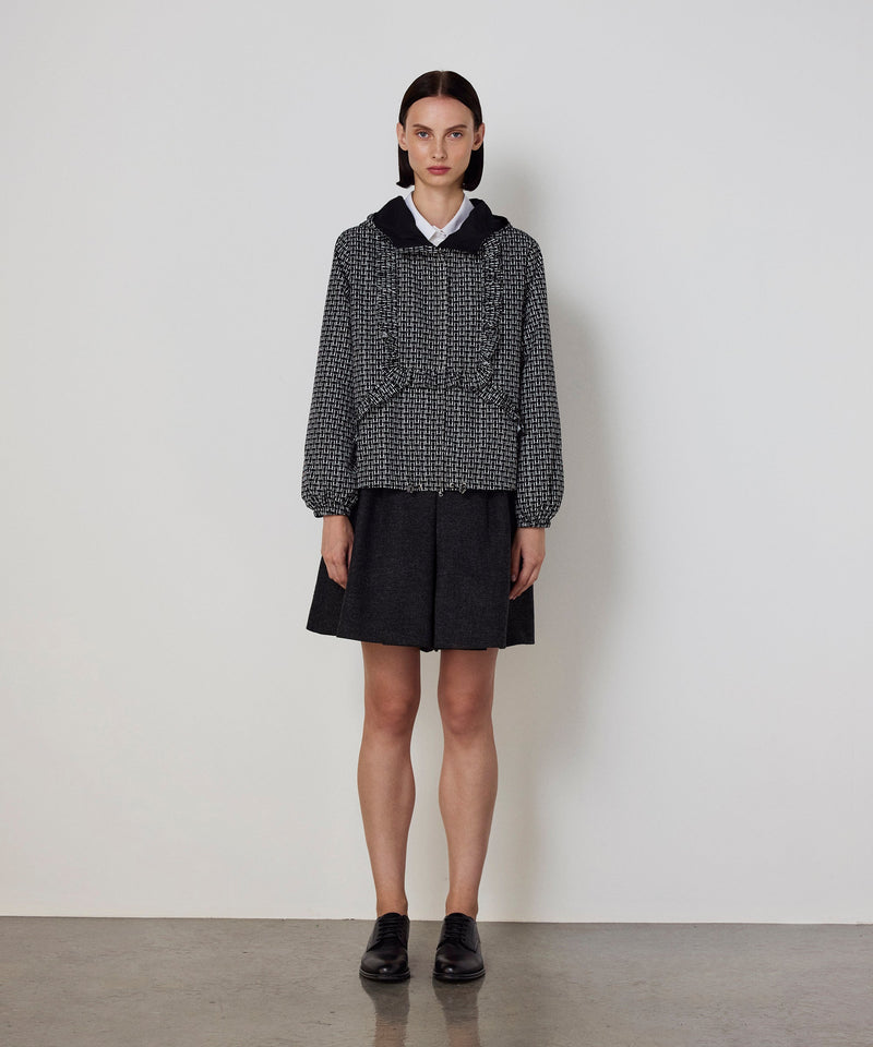 Machka Monogram Print Jacket Black