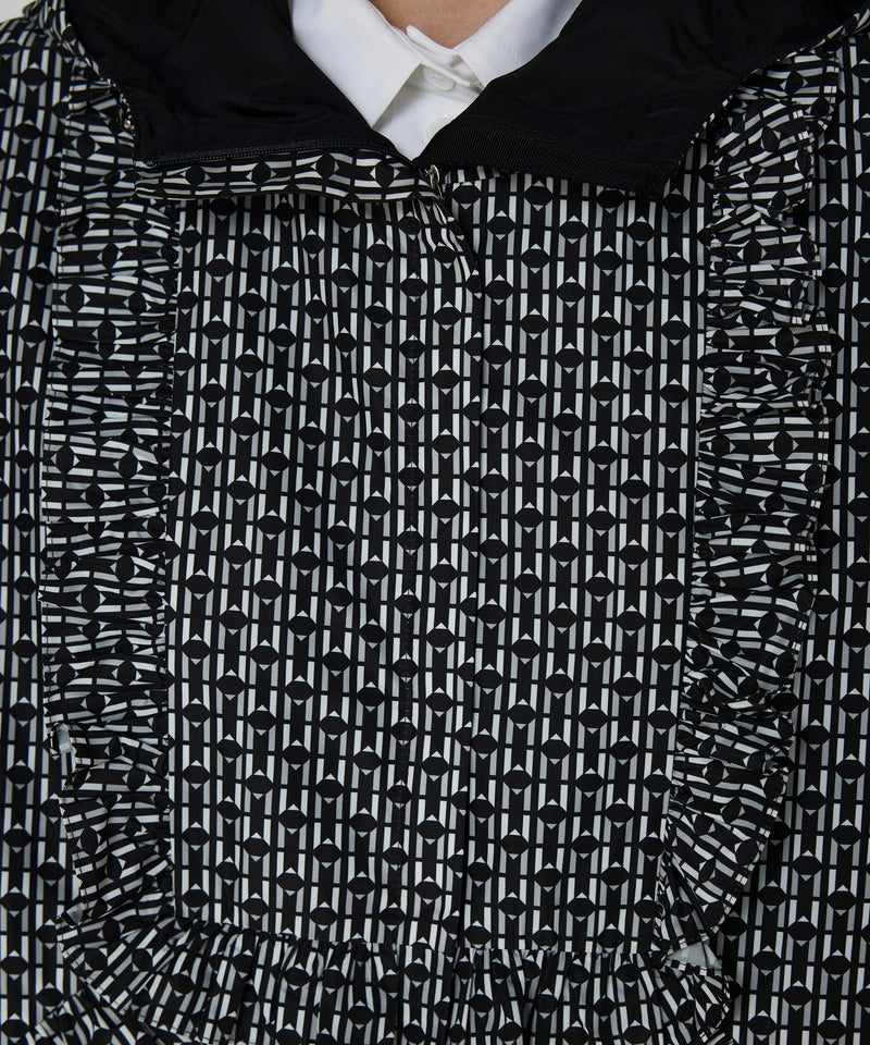 Machka Monogram Print Jacket Black