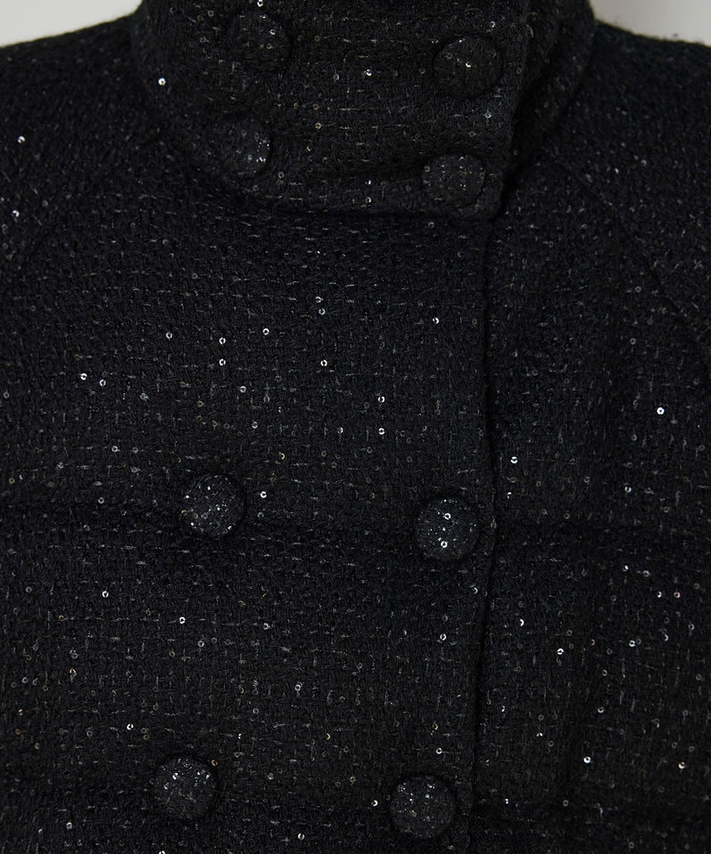 Machka Quilted Jacket With Sequins Black