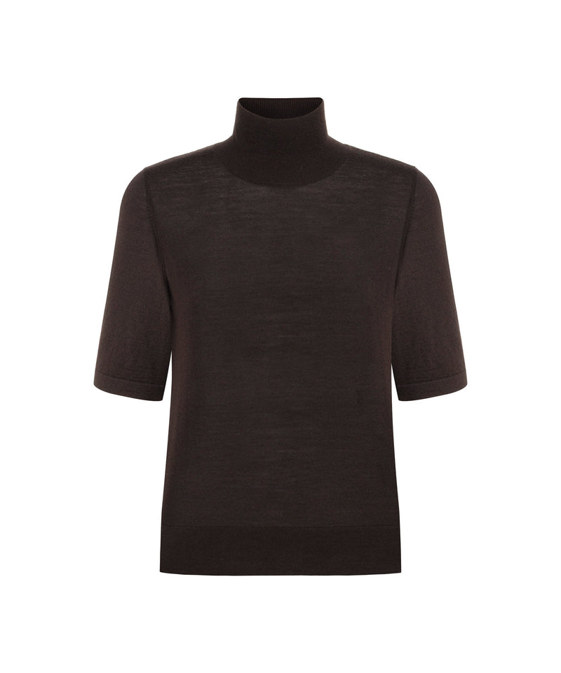 Machka Turtleneck Wool Knit Brown