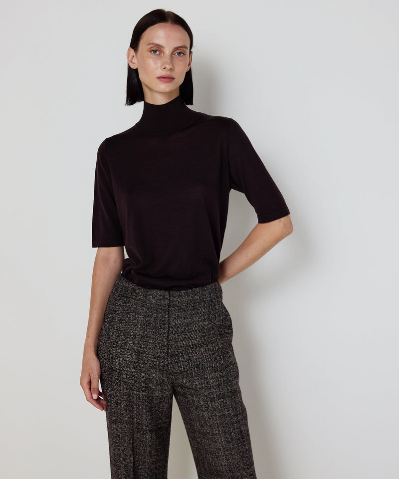 Machka Turtleneck Wool Knit Brown