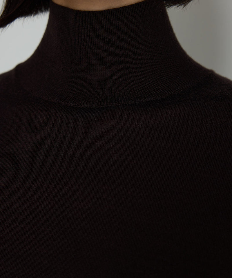 Machka Turtleneck Wool Knit Brown