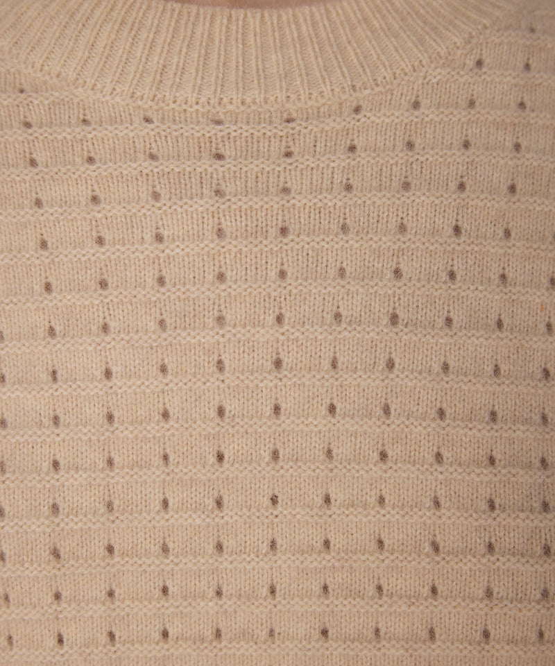 Machka Openwork Knit Beige