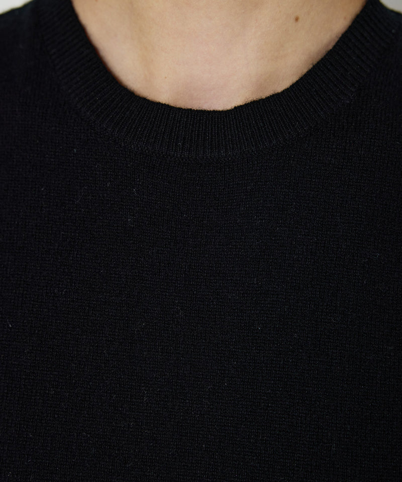 Machka Wool-Cashmere Blend Vest Black