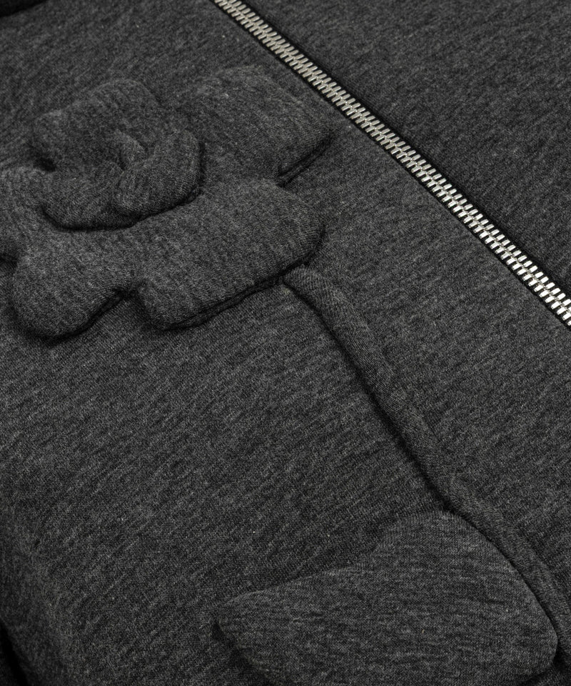 Machka Sweatshirt With Floral Appliqués Anthracite