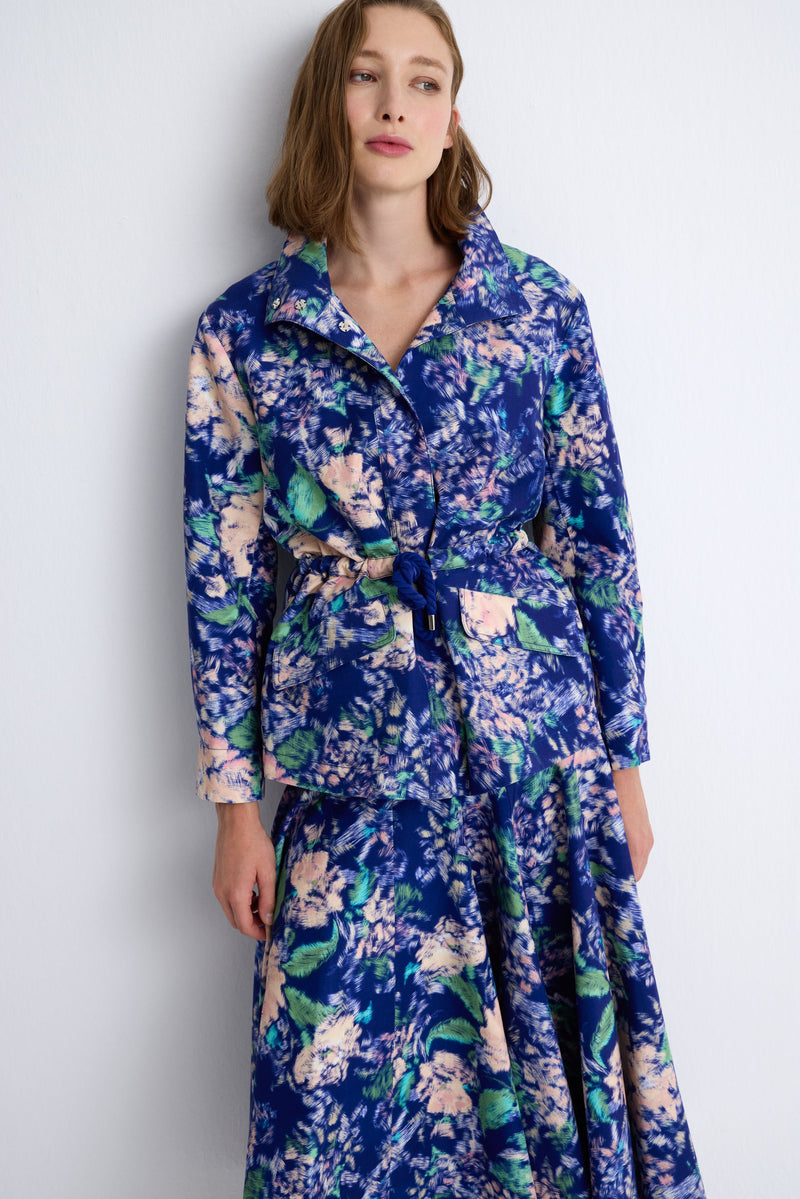 Nean Floral Printed Jacket Multi Color